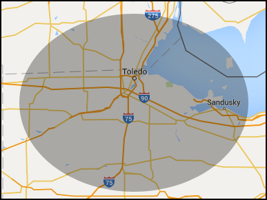 Northwest Ohio and Southeast Michigan